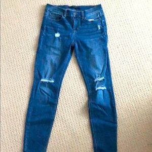 Blue distressed Harper jeans